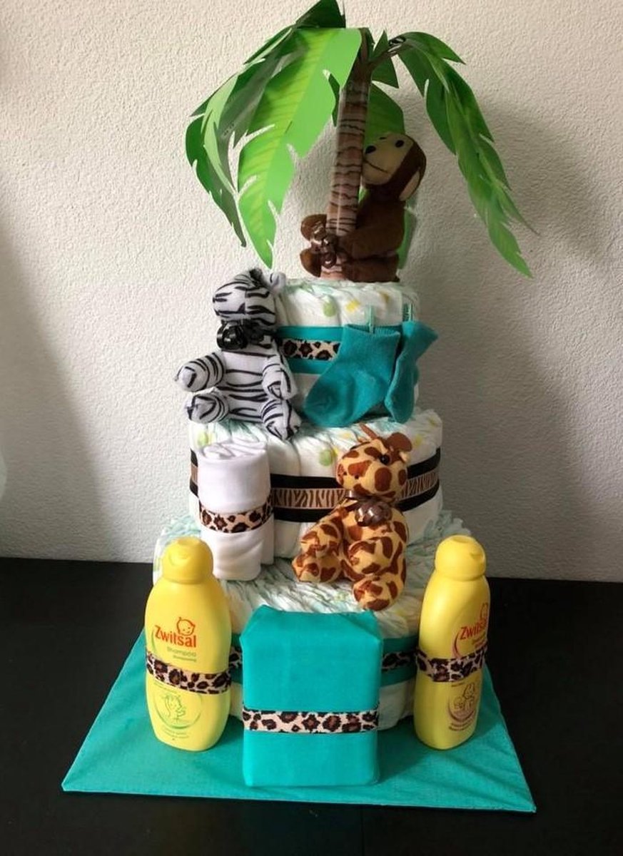 Gateau De Couches 3 Couches Jungle Bol Com Gateau De Couches 3 Couches Jungle Bol Com