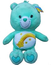 Troetelbeertjes knuffel care bears - Blauw - 60 cm - Super XXL knuffel