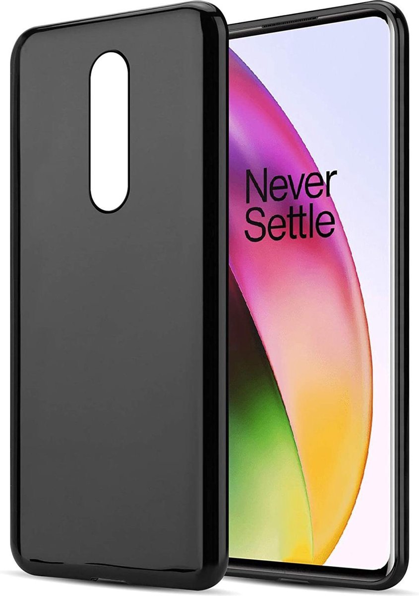 Silicone hoesje Geschikt voor: Oneplus 8 - zwart