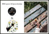 BIBS speen 6 18 mnd (maat 2) - & Speendoek - Wallabiezzz - Black / Panters