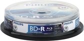 Philips Blu-Ray Recordable - 25GB - Speed 6x - Spindle - 10 stuks
