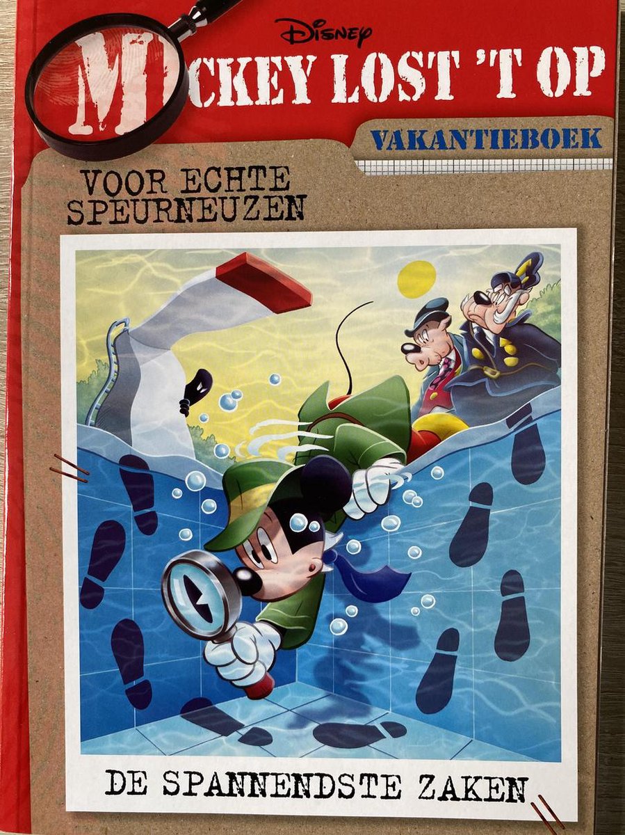 Mickey lost het op vakantieboek voor