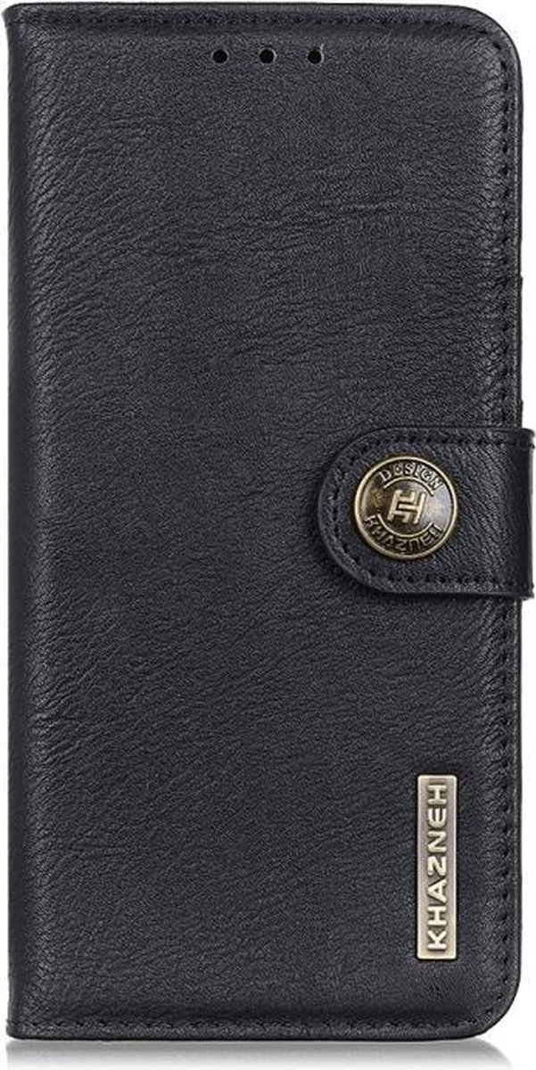 Retro zwart agenda case hoesje Nokia 3.4