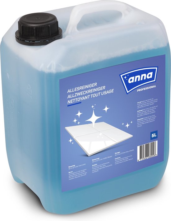 ANNA Professional - allesreiniger voordeelverpakking - vloerreiniger - toiletreiniger - 5 liter