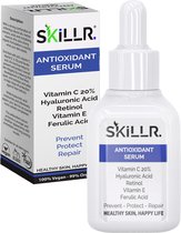 SKILLR® Vitamine C Serum - Vitamine C 20% - Vitamine E – Hyaluronzuur - Retinol - Collageen Booster – Anti aging serum – Huid verzorging- Pigmentvlekken - Vegan 30ml - Made in NL