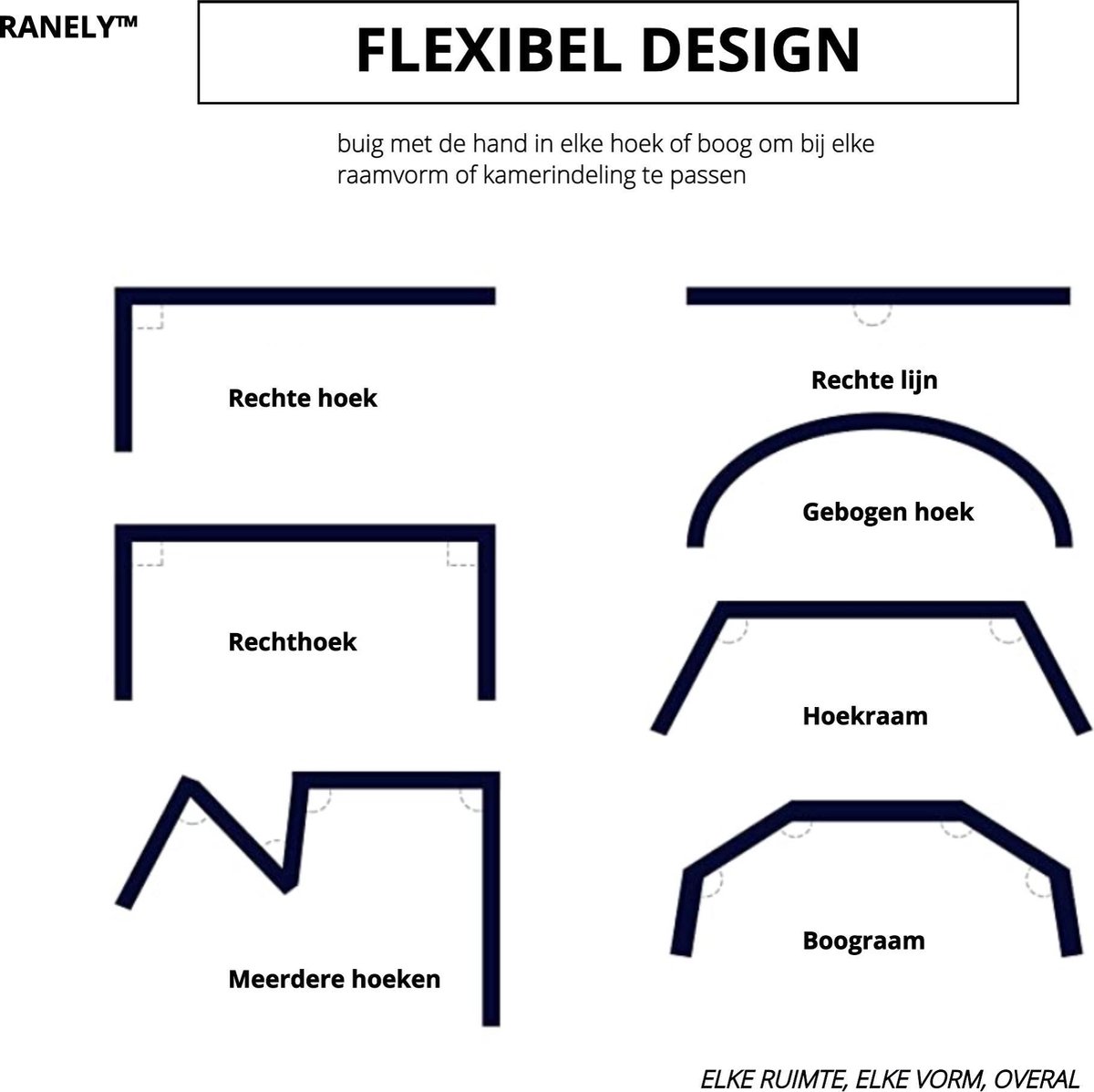 RANELY® gordijnrails - 5.5 Meter - gordijnroede - gordijnen kant en klaar  -... | bol.com
