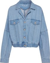 Nmsilla Ls Boxy Dnm Jacket Jt122mb 27011937 Medium Blue Denim