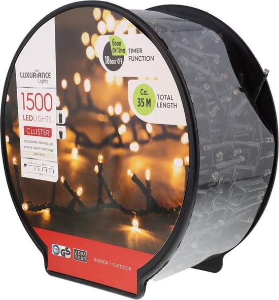 Éclairage de Noël - Luxuriance Lights Cluster 1500 lumières LED | 35 mètres  | Kema... | bol.com