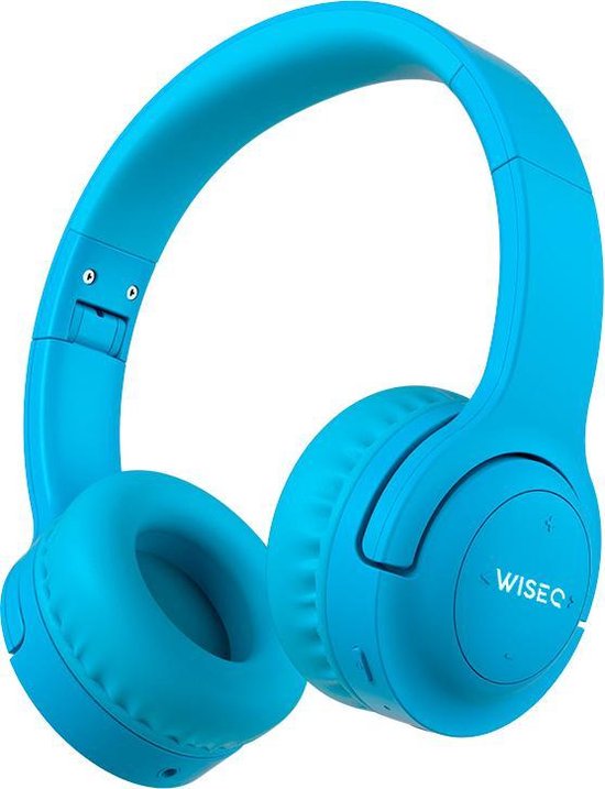 WiseQ HERO Draadloze Kinderkoptelefoon - Koptelefoon Kind - 38 uur batterij - Bluetooth 5.0 - On-ear Volumebegrenzing - Blauw