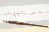 Kalligrafie Set Handwritmic Rose Wood Nib Penhouder + 2 stuks Hiro Leonardt 41 / Crown Nibs