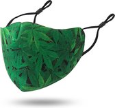 Mondkapje met planten - wasbaar - herbruikbaar - Mondmasker - mondbescherming - mondkapje met print - plant - leuk printje