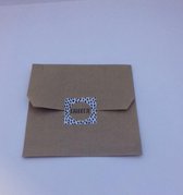 Cadeauzakjes,  Bruin Kraft met sluitzegels