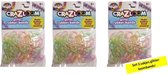 Glitter Loombandjes 3 zakjes - 600 Loom elastiekjes