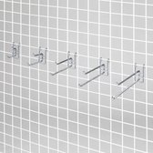 L10cm Dubbelzijdige Display Haken Voor Raster Paneel ( Φ6mm) - 10 stuks