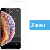 3 stuks Screenprotector Beschermings Glas Glaasje Full Cover geschikt geschikt voor Apple iPhone Screenprotector Beschermglas Glazen bescherming geschikt voor Apple iPhone 11