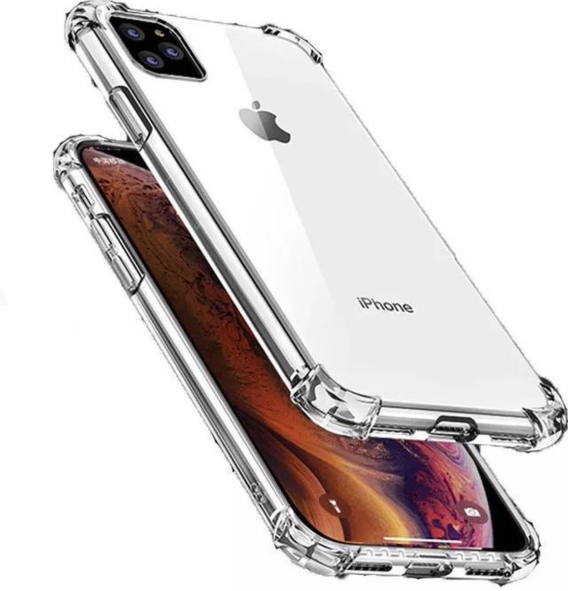 iPhone XS Max Shock case (transparant)