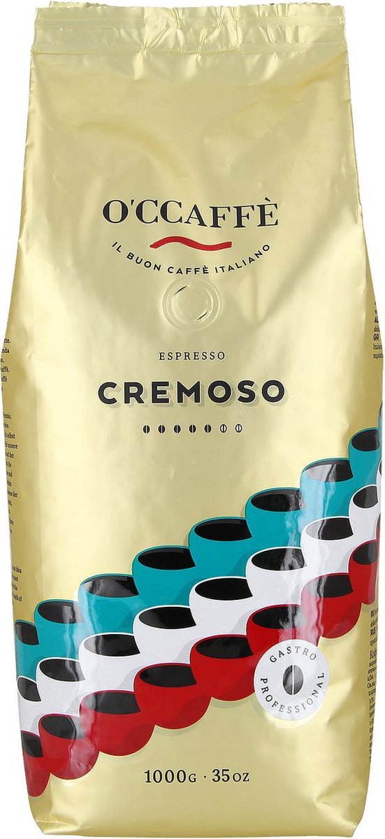 O'ccaffè - Cremoso Professional | Italiaanse koffiebonen | Barista kwaliteit | 1 kg