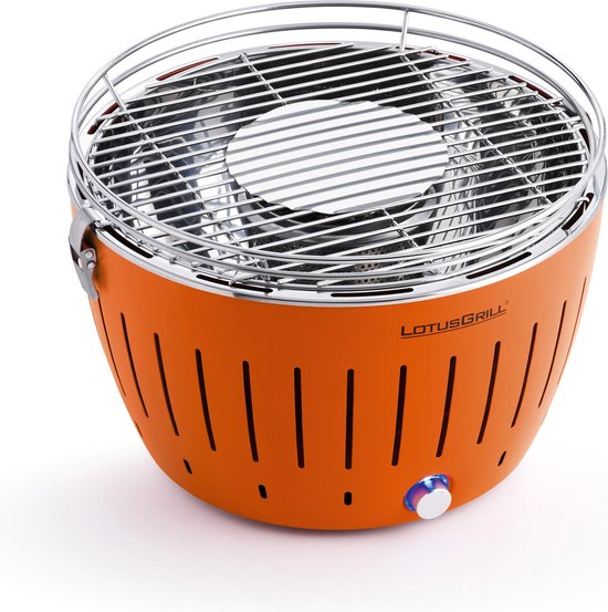 LotusGrill Classic Tafelbarbecue - Ø350 mm - Oranje van LotusGrill — afbeelding 2