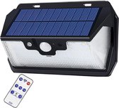Peerlights® - Buitenlamp met sensor & afstandsbediening  - draadloos - 3 verschillende lichtmodussen - laadt automatisch op - zonne-energie