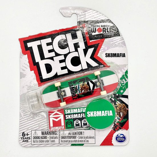 Touche Tech Deck World Edition Série Limited SK8Mafia Ramirez Drapeau du Mexique