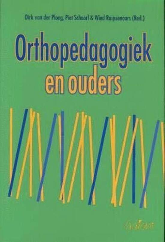 Boek cover ORTHOPEDAGOGIEK EN OUDERS van van der Ploeg