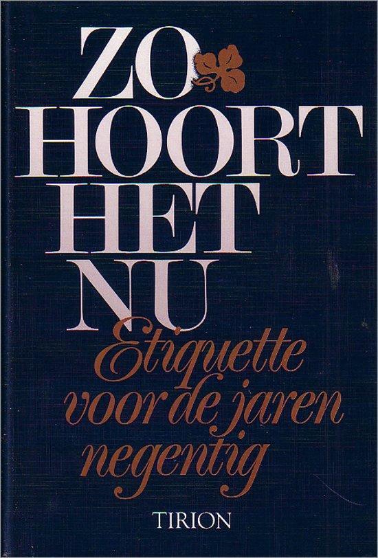 Zo hoort het nu - cover