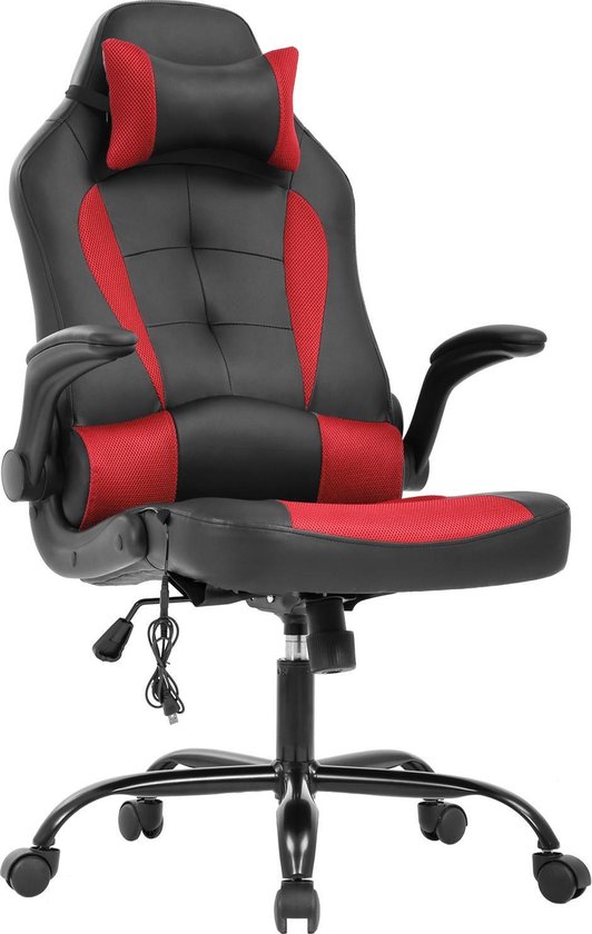 Best Office OCRC66Red, Ergonomische gaming stoel met