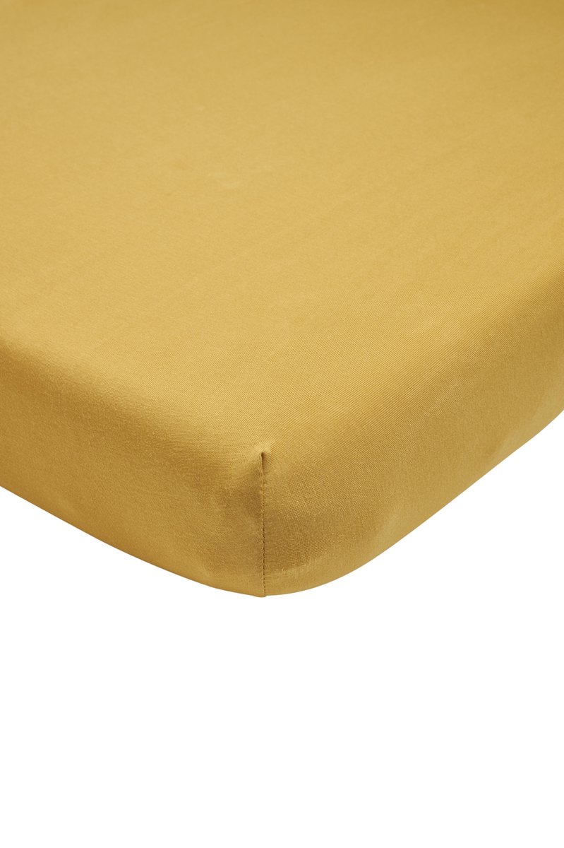 Meyco jersey hoeslaken ledikant - 60x120cm - honey gold Meyco jersey hoeslaken ledikant - 60x120cm - honey gold