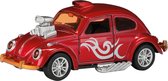 Hot Rod Kever Beetle Metal (Rood) Toys 13 cm - Modelauto - Schaalmodel - Model auto