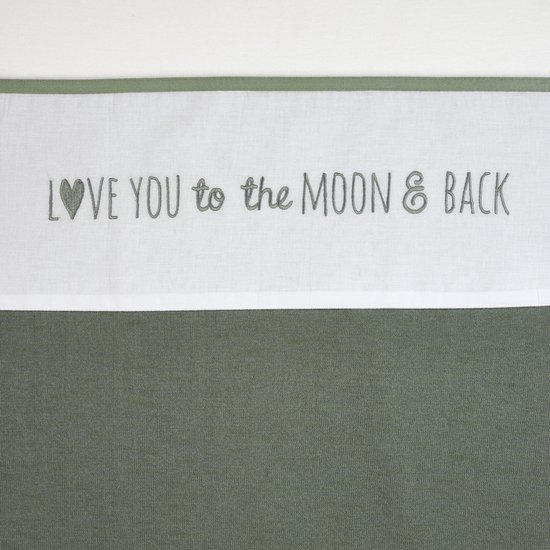 Meyco Love you to the moon & back - 75x100cm - vert forêt
