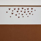 Meyco Hearts ledikant laken Hearts - camel - 100x150cm