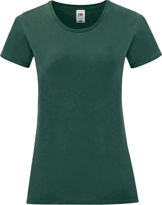 Fruit Of The Vrouwen / Dames Iconische T-Shirt (Forest)