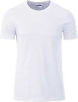 James and Nicholson - Heren Standaard T-Shirt (Wit)