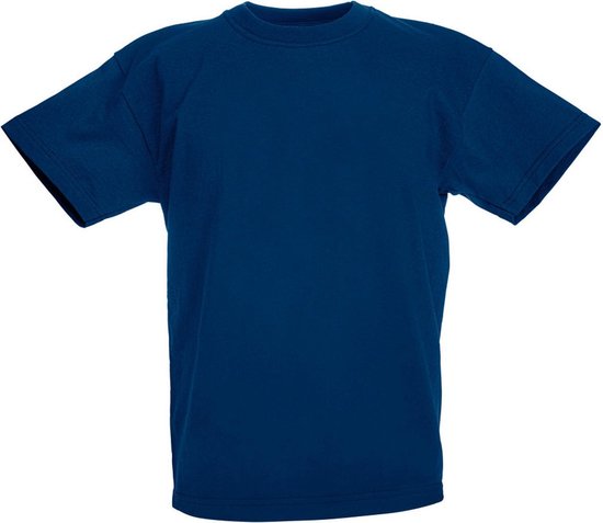 T-shirt à manches courtes Original Fruit Of The Loom pour enfants / enfants (bleu Marine)