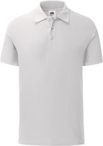Fruit Of The Loom Heren Tailored Poly / Cotton Piqu poloshirt (Wit)