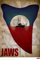FaNaTik Poster - Print: Jaws Dont Go In The Water - 42 X 30 Cm - Multicolor