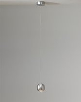 Hanglamp Denver Aluminium - Ø10cm - LED 6W 2700K 805lm - IP20 - Dimbaar > lampen hang mat staal | hanglamp mat staal | hanglamp eetkamer mat staal | hanglamp keuken mat staal | led lamp mat staal | sfeer lamp geborsteld staal | design lamp mat staal