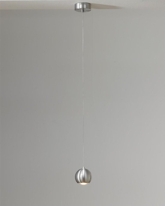 Hanglamp Denver Aluminium - Ø10cm - LED 6W 2700K 805lm - IP20 - Dimbaar >  lampen hang... | bol.com
