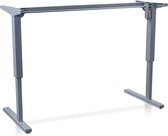 Zit-sta bureau Frame, elektrisch verstelbaar, model MR GO 160x80 cm, kleur aluminium