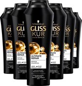 Gliss Kur Ultimate Repair Shampoo 6x 250 ml  - Grootverpakking