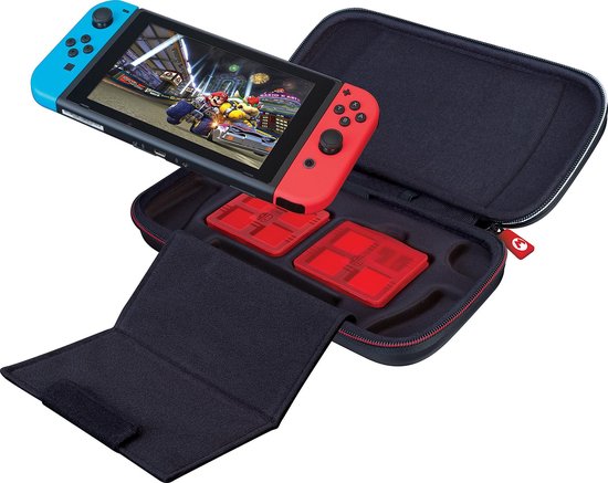 Game Traveler Nintendo Switch Case - Consolehoes - Super Mario Odyssey - Zwart - Game Traveler