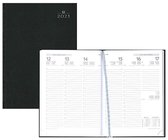 Bureau-agenda 2021 - Castelli - H76 - A5 - Balacron - Kolom - kunstleder - Zwart