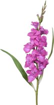 Viv! Home Luxuries Gladiool - zijden bloem - paars - 102cm - topkwaliteit