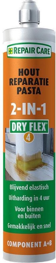 Repair Care DRY FLEX 4 - houtreparatie 2-in-1 - 180 ml koker