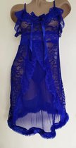 Ensemble de lingerie sexy taille unique 36-42 bleu