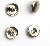 boutons pression trame nickel type VF5 - argent - 12 mm - boutons pression trame - 12 boutons pression