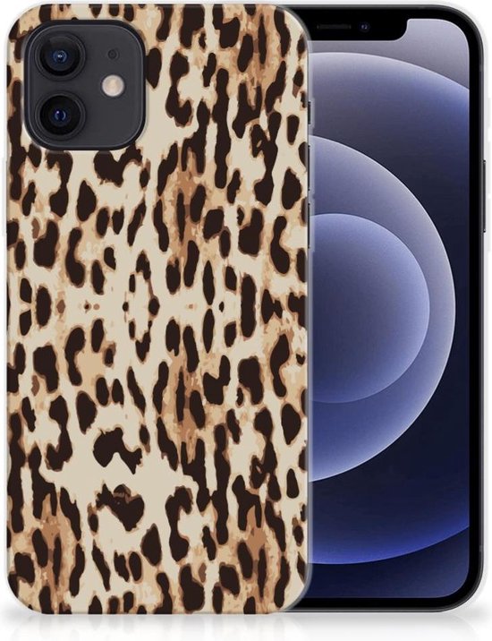 TPU Silicone Hoesje iPhone 12 | 12 Pro (6.1") Telefoonhoesje Leopard
