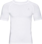 Odlo Bl Top Crew Neck S/S Performance Light Heren Sportshirt - White - Maat L