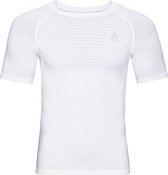 Odlo Bl Top Crew Neck S/S Performance Light Heren Sportshirt - White - Maat L