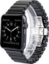 watchbands-shop.nl bandje - geschikt voor Apple Watch Series 1/2/3/4 (42&44mm) - Zwart